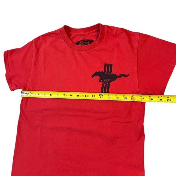 Ford Mustang‎ 50th Anniversary Graphic T-Shirt Red Tee Size Small - Picture 5 of 8